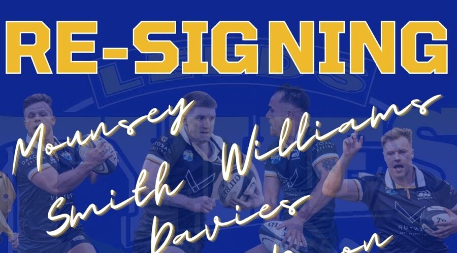 Re-signings Jacob Mounsey, Will Smith, Kieran Davies, Ben Dixon, Tom Williams. Images of the players
