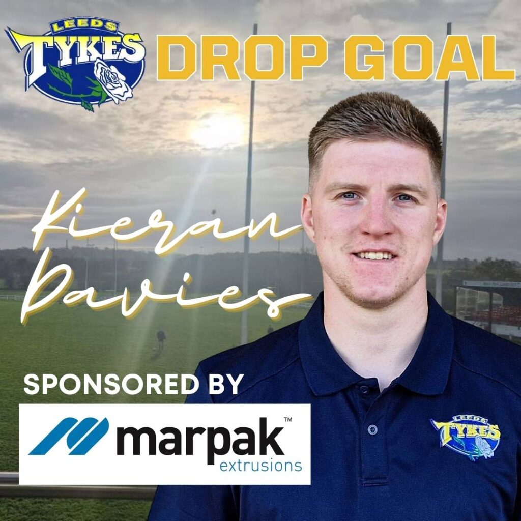 Kieran Davies drop-goal
Kieran is sponsored by Marpak