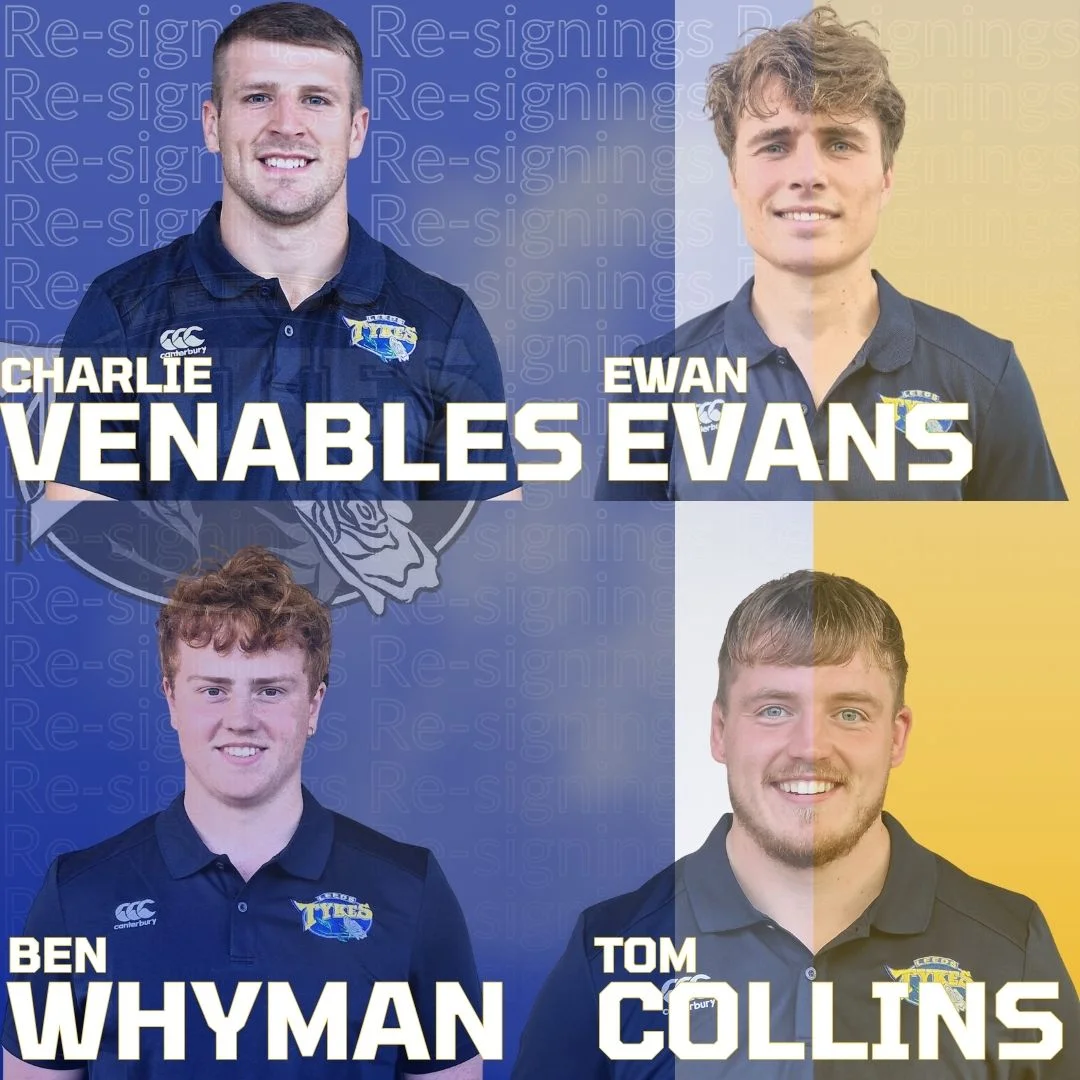 Re-signings Charlie Venables, Ewan Evans, Ben Whyman, Tom Collins