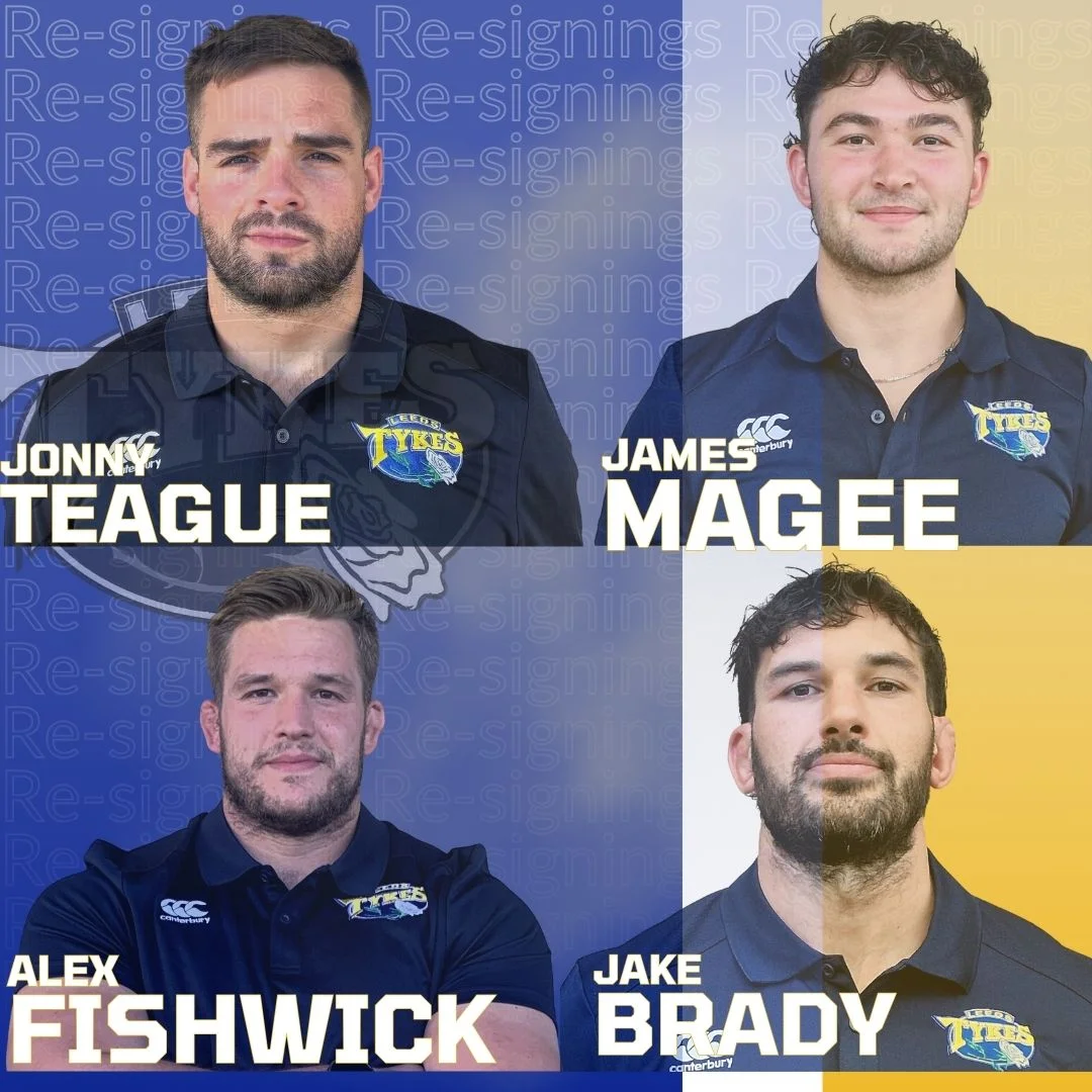 Re-signings Jonny Teague, James Magee, Alex Fishwick, Jake Brady