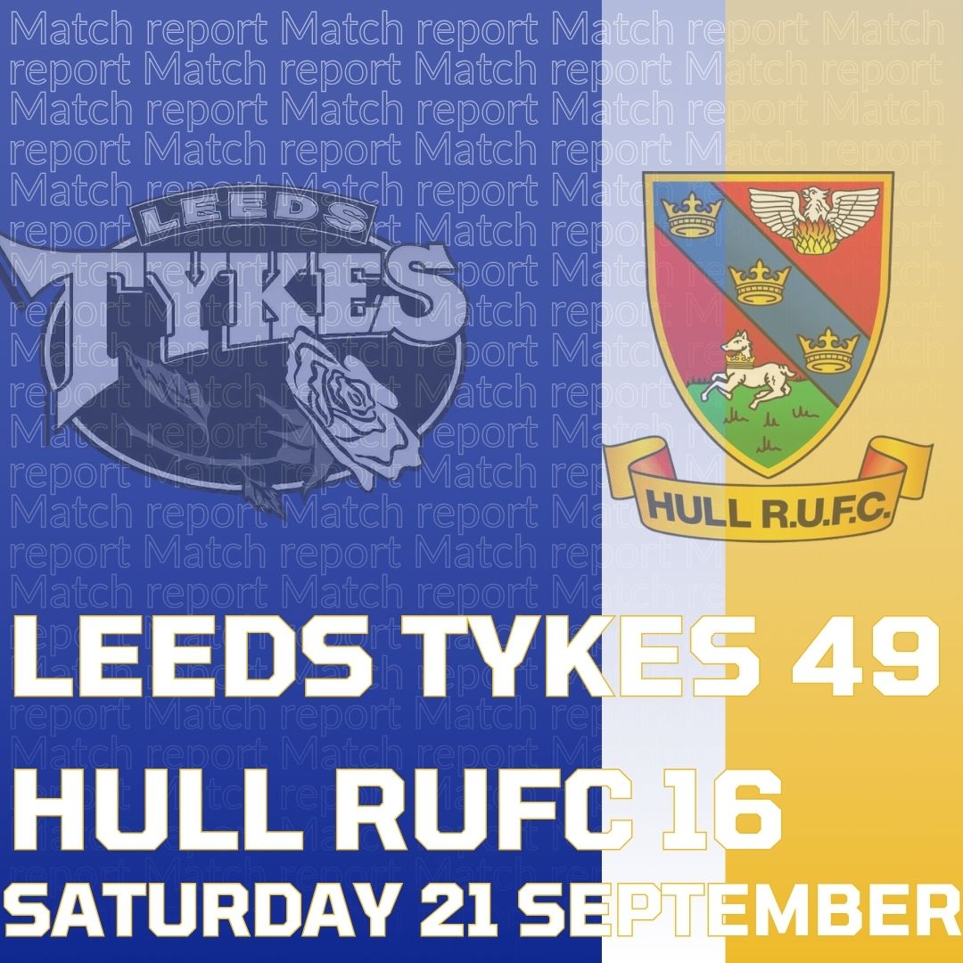 Leeds Tykes Hull RUFC Saturday 21 September Logos of both clubs