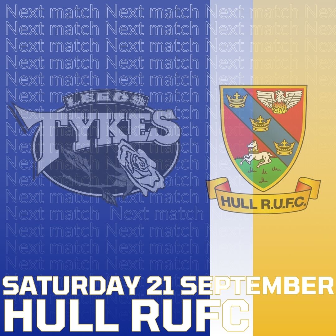 Leeds Tykes V Hull RUFC Saturday 21 September Logos of both clubs