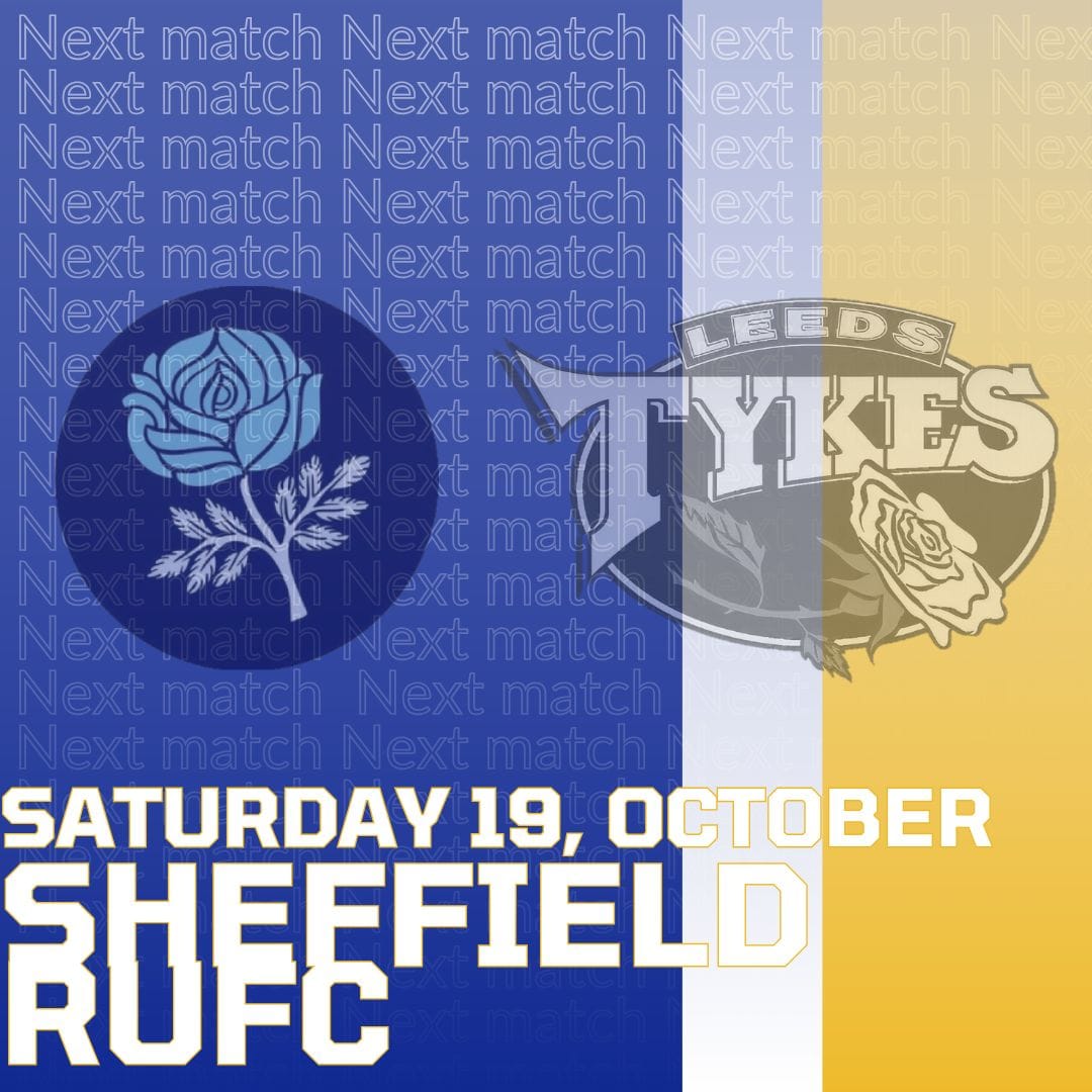 Sheffield RUFC v Leeds Tykes Saturday 19 October Logos of both clubs