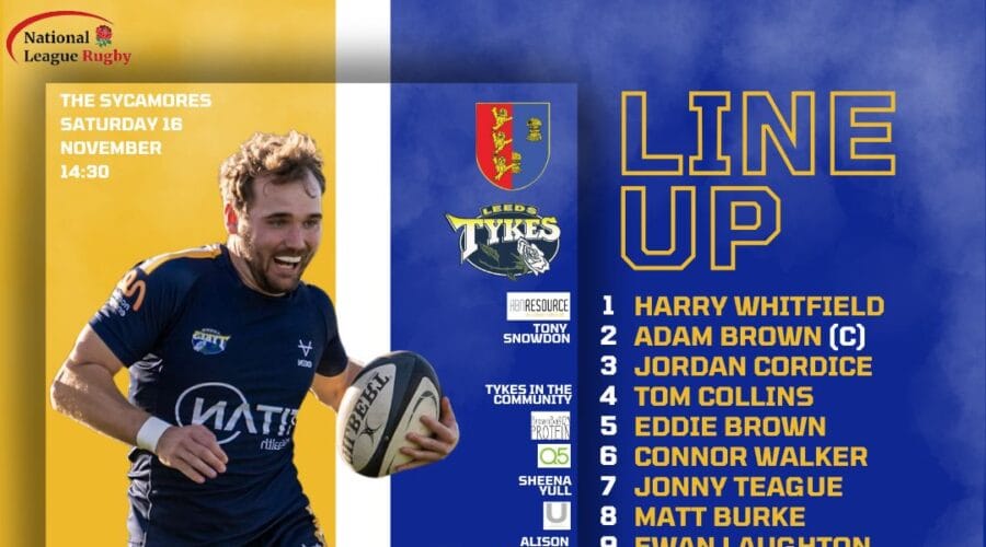 Leeds Tykes match squad 16 November