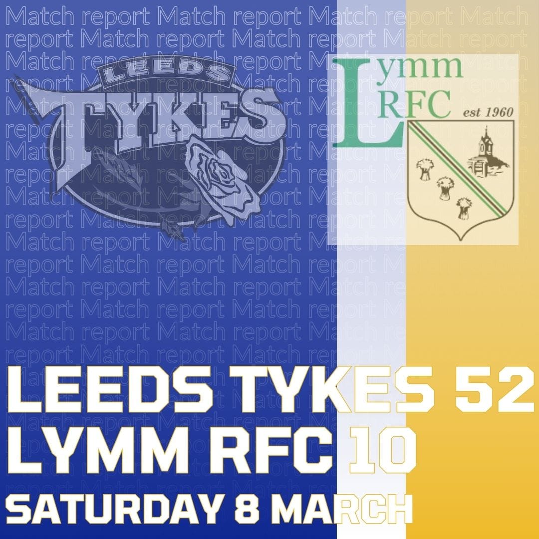 Leeds Tykes 52 Lymm RFC 10 Saturday 8 March Logos of both clubs